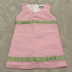 Pink seersucker 2T dress